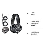 Audio-Technica ATH-M50x Professional Monitor Headphones + Slappa Full Sized HardBody PRO Headphone Case (SL-HP-07)