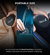 Blucoil Portable Hard Case for Earphones, Earbuds, in-Ear Monitors - Made with Shockproof EVA, Water-Resistant Polyester