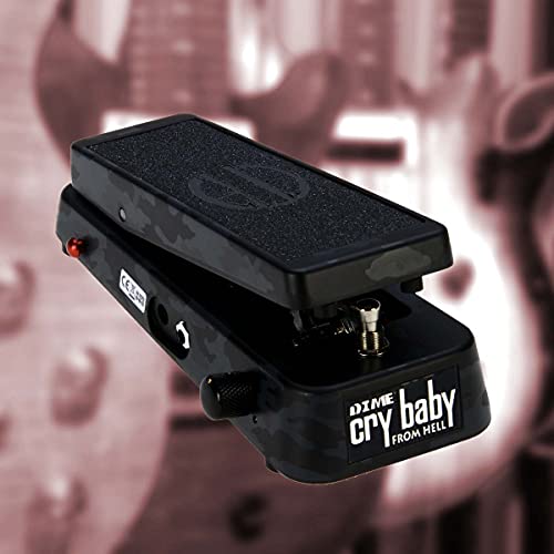 Dunlop Dimebag Cry Baby From Hell Guitar Wah Effects Pedal (DB01B) Bundle with Blucoil 4x Guitar Picks, 10' Instrument Cable (1/4"), 9V AC Adapter, 2x Patch Cables, 5x Cable Ties and 20' XLR Cable