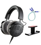 blucoil Beyerdynamic DT 900 PRO X Open-Back Studio Headphones with Stellar.45 Driver for Mixing and Mastering Bundle Y Splitter Cable for Audio & Mic, and Aluminum Headphone Hook