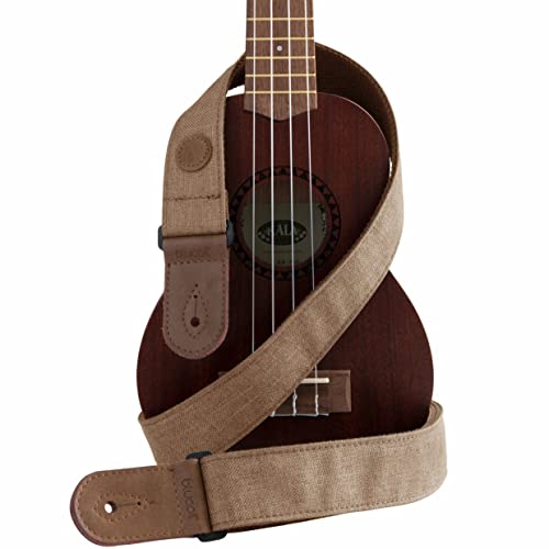 Blucoil Ukulele Accessories Kit Includes Adjustable 28" - 48" Shoulder Strap, 4-Pack of Felt Picks, Portable Stand and Capo for Soprano Concert Tenor Baritone Ukuleles, Acoustic and Electric Guitars