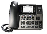 Motorola ML1000 DECT 6.0 4-Line Business Phone System with Digital Receptionist Bundle with ML1100 Wireless Desk Phone, ML1200 Cordless Handset, Blucoil 10-FT 1 Gbps Cat5e Cable and 10 AAA Batteries