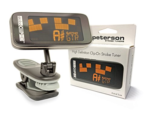 Peterson StroboClip HD Clip-On Tuner | Guitar, Bass, Violin, Ukulele, Harp, Brass, Woodwind, Orchestral