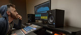 PreSonus Eris E5 2-Way 5.25" Near Field Studio Monitors (Pair) Bundle with Blucoil 2X Isolation Pads, 4X 12 Acoustic Wedges, and 5-FT 3.5mm TRS to Dual 1/4" TS Stereo Breakout Cable