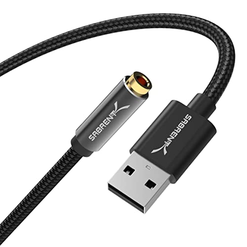 Sabrent USB External Stereo Sound Adapter for Windows and Mac