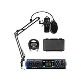 PreSonus Studio 26c 2x4, 192 kHz, USB Audio Interface for Windows and Mac Bundle with Studio One Artist Software, MXL 770 Condenser Microphone, Blucoil Boom Arm Plus Pop Filter, and 10' XLR Cable