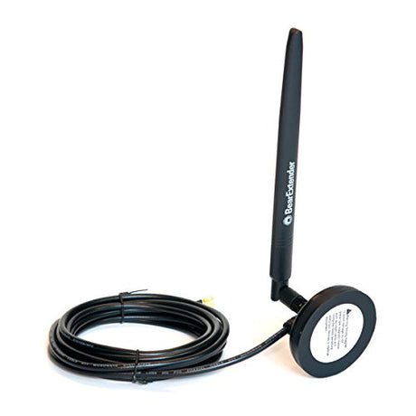 BearExtender Heavy Duty 7 dBi Wi-Fi Antenna w/RP-SMA Extension Cable & Magnet Base