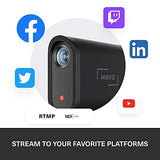 blucoil Mevo Start Wireless Live Streaming Camera 1080p HD Video Quality Bundle with Samson R21S Dynamic Microphone, Adjustable Mic Stand, 20' XLR Cable, and Vidpro TT-6 Table-Top Tripod