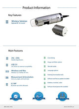 Dino-Lite Dino Lite USB Handheld Digital Microscope, 10x-220x Magnification 0.3MP/1.3MP/5.0MP True Resolution, Windows/Mac Software Included