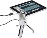 Samson Meteor Mic USB Studio Condenser Microphone with Mute Switch for Windows, Mac (Chrome) Bundle with Blucoil 6" Dimmable Selfie Ring Light, and 3-FT USB 2.0 Type-A Extension Cable