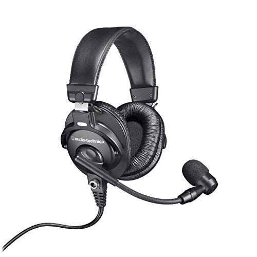 Audio-Technica BPHS1 Broadcast Stereo Headset with Dynamic Cardioid Boom Mic (Renewed)