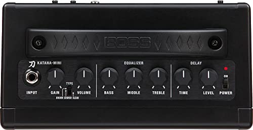 BOSS Katana Compact 7-Watt Guitar Amplifier (KTN-Mini), Black