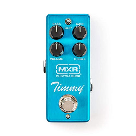 MXR Timmy Overdrive Guitar Effects Pedal (CSP027) Bundle with Blucoil 4x Guitar Picks, 10' Straight Instrument Cable (1/4"), 9V AC Adapter, 2x Patch Cables, 5x Cable Ties, and 20-FT Balanced XLR Cable