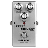 NUX Steel Singer Drive pedal overdrive effect pedal with the tonal character of the boutique amp from California