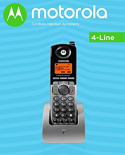 Moto rola ML1200 DECT 6.0 Expandable 4-Line Business Phone System with Voicemail, Digital Answering System, Black Bundle with Blucoil 4 AAA Batteries, 10' Cat5e Cable and 5-Pack of Reusable Cable Ties