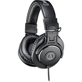 Audio-Technica ATH-M30x Professional Studio Monitor Headphones, Black