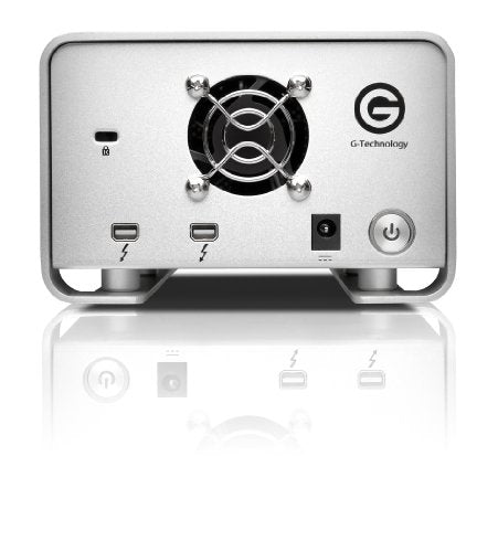 G-Technology G-RAID Dual Thunderbolt Ports for Powerful Data Transfer, Silver