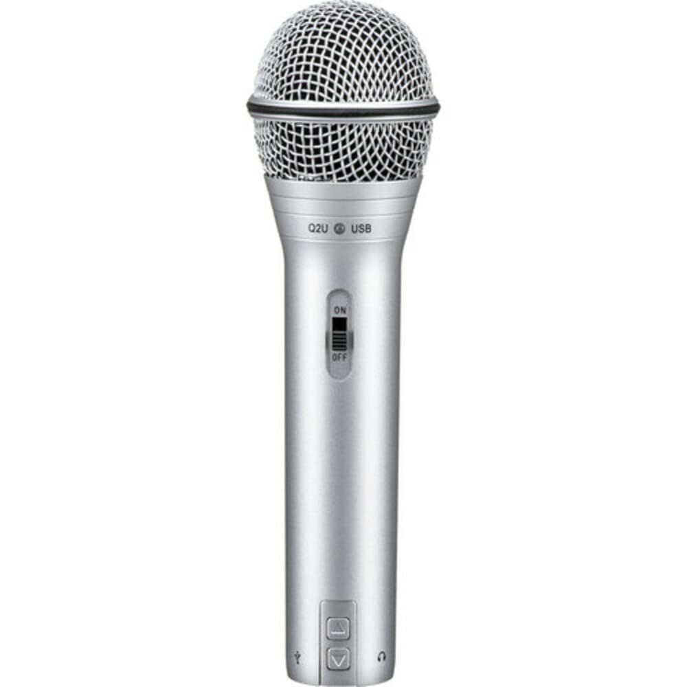 Samson Technologies Q2U USB/XLR Dynamic Microphone for Recording and Podcasting Pack, Silver