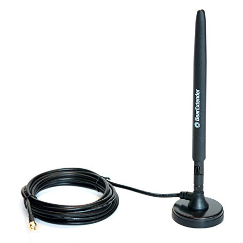 BearExtender Heavy Duty 7 dBi Wi-Fi Antenna w/RP-SMA Extension Cable & Magnet Base