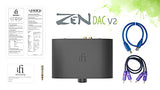 iFi Zen DAC - HiFi Desktop Digital Analog Converter with USB3.0 B Input/Outputs: 6.3mm Unbalanced / 4.4mm Balanced/RCA