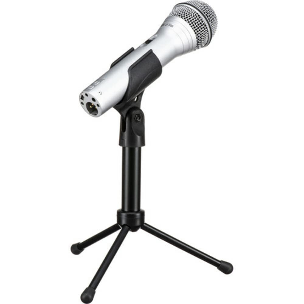 Samson Technologies Q2U USB/XLR Dynamic Microphone for Recording and Podcasting Pack, Silver