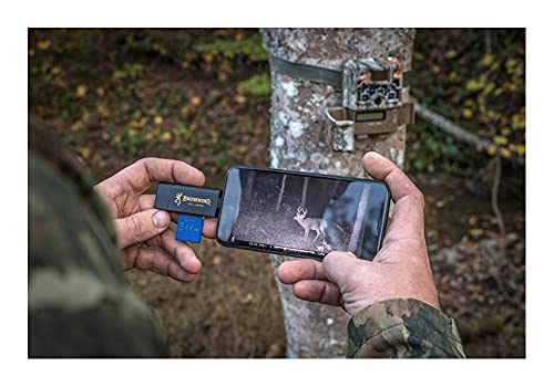 Browning Trail Cameras Dark Ops Pro XD Trail Camera with 32 GB SD Card and SD Card Reader for iOS/SD Card Reader for Android