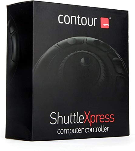 Contour ShuttleXpress NLE Multimedia Controller with 5 Programmable Buttons - Mac and Windows Compatible Bundle with Blucoil Mini USB Type-A Hub with 4 USB Ports, and 5-Pack of Reusable Cable Ties