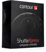 Contour ShuttleXpress NLE Multimedia Controller with 5 Programmable Buttons - Mac and Windows Compatible Bundle with Blucoil Mini USB Type-A Hub with 4 USB Ports, and 5-Pack of Reusable Cable Ties