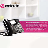 Moto rola ML1002S DECT 6.0 Expandable 1 to 4 Lines Business Phone System with Voicemail, Digital Receptionist Bundle with Blucoil 4 AAA Batteries, 10' Cat5e Cable, and USB Conference Speakerphone