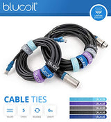 Motorola CT610 Corded Telephone with Answering Machine & Call Blocking Bundle with 10-FT 1 Gbps Cat5e Cable, and Blucoil 5-Pack of Reusable Cable Ties