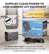 Blucoil 5V 1A Power Supply with US Plug AC Adapter