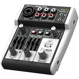 Behringer Xenyx 302USB Premium 5-Input Mixer with Mic Preamp and USB/Audio Interface (Renewed)