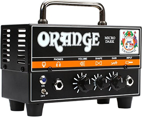 Orange Micro Dark Terror Hybrid Amp Head Mini Stack Combo w/ Cabinet and Speaker Cable, Black