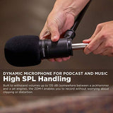Cloud Microphones Cloud Lifter CL-1 Mic Activator Bundle with Zoom ZDM-1 Dynamic Microphone for Podcasts/Broadcasts/Music Recording, and Blucoil 10-FT Balanced XLR Cable