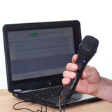 Audio-Technica AT2005USB Cardioid Dynamic USB/XLR Microphone for Windows/Mac Computers, PA Systems, Mixers Bundle with Blucoil Pop Filter, 6" Dimmable Selfie Ring Light, and 3' USB Extension Cable