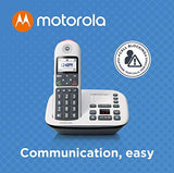 Motorola CD5013 DECT 6.0 Cordless Phone with Answering Machine, Call Block and Volume Boost, White, 3 Handsets Bundle with Blucoil 4 AAA Batteries, 10' Cat5 Cable, and USB Conference Speakerphone