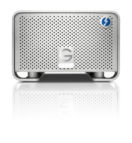 G-Technology G-RAID Dual Thunderbolt Ports for Powerful Data Transfer, Silver