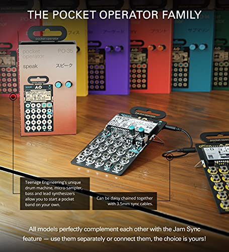 Teenage Engineering PO-35 Speak Pocket Operator Vocal Synthesizer (Certified Refurbished)