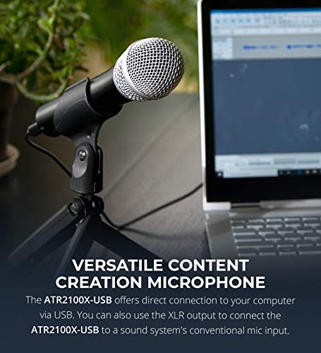 Audio Technica ATR2100x-USB Cardioid Dynamic Microphone (ATR Audio Technica ATR2100x-USB Cardioid Dynamic Microphone (ATR