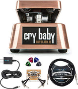 Dunlop Gary Clark Jr. Cry Baby Guitar Wah Effects Pedal (GCJ95) Bundle with Blucoil 9V AC Adapter, 10' Straight Instrument Cable (1/4"), 2x Pedal Patch Cables, and 4x Celluloid Guitar Picks