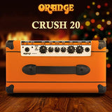 Orange Crush 20 Twin-Channel 20W Guitar Combo Amplifier (Orange) Bundle with Blucoil Wireless Mic System, and Samson R21S Dynamic Microphone