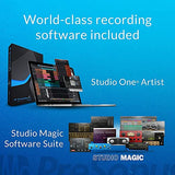 PreSonus Studio 26c 2x4, 192 kHz, USB Audio Interface for Windows and Mac Bundle with Studio One Artist Software, MXL 770 Condenser Microphone, Blucoil Boom Arm Plus Pop Filter, and 10' XLR Cable