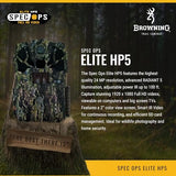 Browning Trail Cameras Spec Ops Elite HP5 - BTC-8E-HP5 - Game Camera, Wildlife Motion-Activated Camera