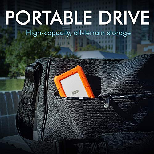 LaCie Rugged Mini Portable Hard Drive + 1mo Adobe CC All Apps (Renewed)