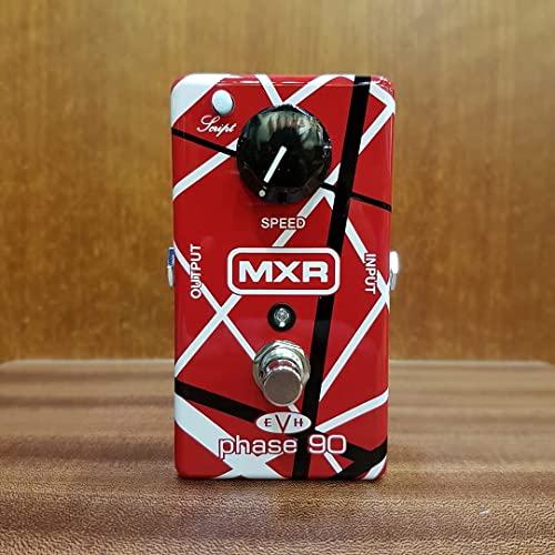 MXR EVH90 Phase 90 Pedal Bundle with Blucoil 9V AC Adapter, 10' Straight Instrument Cable (1/4"), 2-Pack of Pedal Patch Cables, 4-Pack of Celluloid Guitar Picks, and 5-Pack of Reusable Cable Ties