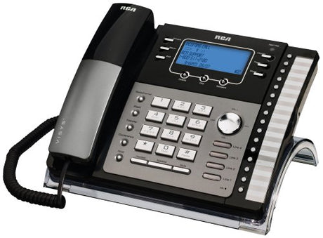 RCA ViSys 25424RE1 4-Line Expandable System Speakerphone with Call Waiting/Caller ID/Intercom,Silver