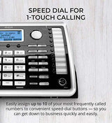 RCA 25255RE2 (25055RE1, 25254) 2-Line Phone System with Digital Answering System - Corded Speakerphone and Wireless Handset Bundle with 25055RE1 DECT 6.0 Cordless Handset, and Blucoil 6 AAA Batteries