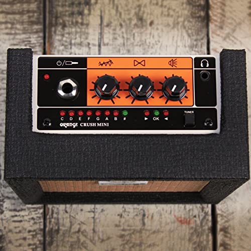 Orange Amps Crush Mini 3W Analogue Combo Amp for Guitars (Black) Bundle with Blucoil Wireless Mic System, and Samson R21S Dynamic Microphone