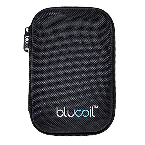 Blucoil Portable Shockproof Hard Case for 5.1 x 3.4 x 0.8 External Hard Drives, Powerbanks, Digital Cameras and GPS Devices