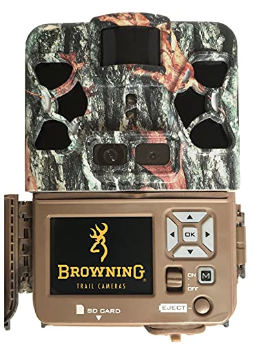 Browning BTC-Patriot-FHD Recon Force Patriot FHD Trail Cameras for Outdoor Surveillance (2-Pack) Bundle with Blucoil 32GB SDHC Cards (2-Pack), 6 AA Batteries, 6.5' Cable Lock, and VidPro Card Reader